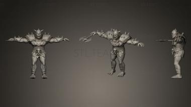 3D model Orc game character (STL)